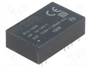 Converter: DC/DC; 5W; Uin: 10÷14V; Uout: 92÷200VDC; DIP24; Rxx-B RECOM