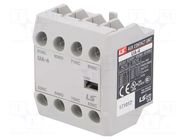 Auxiliary contacts; Leads: screw terminals; front; -5÷60°C; IP20 LS ELECTRIC