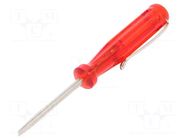 Screwdriver; slot; SL 3; Blade length: 40mm; Overall len: 100mm WIHA