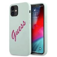 Guess GUHCP12SLSVSBF iPhone 12 mini 5.4&quot; blue fuchsia/blue fuschia hardcase Silicone Vintage, Guess