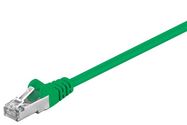 CAT 5e Patch Cable, F/UTP, green, 0.25 m - copper-clad aluminium wire (CCA)