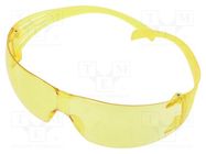 Safety spectacles; Lens: yellow; Classes: 1; SecureFit™ 200 3M