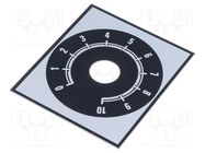 Scale; Range: 0 ÷ 10; 48x42mm; Øhole: 10mm; aluminium SUPERTRONIC