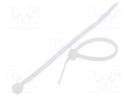 Cable tie; L: 60mm; W: 2.5mm; polyamide; 80N; natural; Ømax: 12.6mm FIX&FASTEN