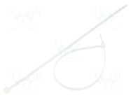Cable tie; L: 280mm; W: 4.8mm; natural; polyamide; 222N; Ømax: 76mm FIX&FASTEN