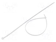 Cable tie; L: 370mm; W: 4.8mm; natural; polyamide; 222N; Ømax: 102mm FIX&FASTEN