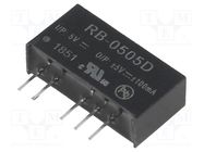 Converter: DC/DC; 1W; Uin: 4.5÷5.5V; Uout: 5VDC; Uout2: -5VDC; SIP7 RECOM