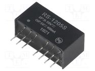 Converter: DC/DC; 2W; Uin: 9÷18V; Uout: 5VDC; Iout: 400mA; SIP8 RECOM