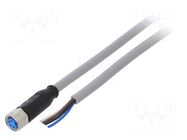 Cable: for sensors/automation; M8; PIN: 4; straight; 5m; plug; 60VDC SICK