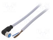 Connection lead; M8; PIN: 4; angled; 5m; plug; 60VAC; 4A; -30÷80°C SICK