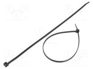 Cable tie; L: 300mm; W: 4.8mm; polyamide; 333N; black; Ømax: 83mm FIX&FASTEN