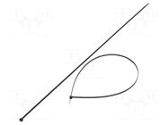 Cable tie; L: 650mm; W: 4.8mm; black; polyamide; 222N; Ømax: 195mm FIX&FASTEN