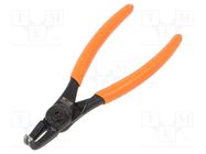 Pliers; for circlip; internal; 12÷25mm; Pliers len: 140mm; angular BAHCO