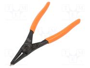 Pliers; for circlip; external; 3÷10mm; Pliers len: 140mm; straight BAHCO