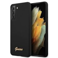 Guess GUHCS21MLSLMGBK S21+ G996 czarny/black hardcase Silicone Script Metal Logo, Guess