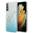 Guess GUHCS21MPCUGLSBL S21+ G996 blue/blue hardcase Glitter Gradient Script, Guess