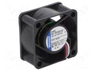 Fan: DC; axial; 24VDC; 40x40x20mm; 10m3/h; 18dBA; slide; 6000rpm EBM-PAPST