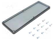 Inspection windows; polycarbonate; W: 80mm; H: 12.5mm; L: 228mm SPELSBERG