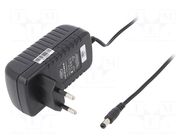 Power supply: switching; mains,plug-in; 12VDC; 2A; 24W; 86%; black CELLEVIA POWER