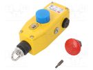 Safety switch: rope; NC x2 + NO; ER5018; -25÷80°C; IP67; yellow OMRON