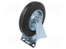 Transport wheel; Ø: 200mm; W: 27mm; H: 237mm; rigid; 230kg; rubber RADER