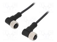 Cable: for sensors/automation; PIN: 5; M12-M12; 1m; plug; plug; 60V AMPHENOL LTW