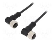 Cable: for sensors/automation; PIN: 5; with metal nut; plug; 60V AMPHENOL LTW