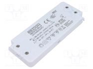 Power supply: switched-mode; LED; 12W; 24VDC; 500mA; 198÷264VAC RECOM