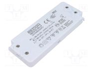 Power supply: switching; LED; 12W; 24VDC; 500mA; 198÷264VAC; IP20 RECOM