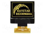 Display: OLED; graphical; 0.95"; 96x64; Dim: 24.9x22.95x1.65mm RAYSTAR OPTRONICS