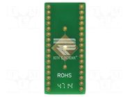 Board: universal; multiadapter; W: 10.05mm; L: 42.55mm; QFN32,QFP32 ROTH ELEKTRONIK GMBH