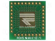 Board: universal; multiadapter; W: 26.67mm; L: 28.57mm; QFN32,QFP32 ROTH ELEKTRONIK GMBH