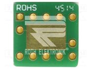 Board: universal; multiadapter; W: 12.5mm; L: 12.5mm; SOT23-10 ROTH ELEKTRONIK GMBH