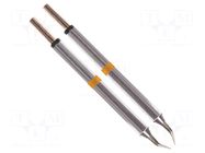 Tip; bent conical; 0.25mm; 350÷398°C; for hot tweezers; 2pcs. THERMALTRONICS