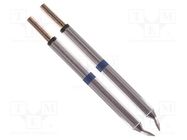 Tip; bent chisel; 1mm; 325÷358°C; for hot tweezers; 2pcs; TZ-KIT-1 THERMALTRONICS