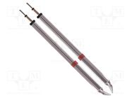 Tip; bent chisel; 1.78mm; 350÷398°C; for hot tweezers; 2pcs. THERMALTRONICS