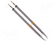 Tip; bent conical; 0.4mm; 350÷398°C; for hot tweezers; 2pcs. THERMALTRONICS