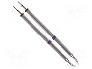 Tip; bent conical; 0.4mm; 325÷358°C; for hot tweezers; 2pcs. THERMALTRONICS