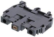 TERMINAL BLOCK, DIN RAIL, 2POS, 8AWG