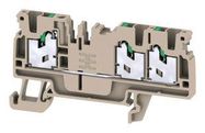 TERMINAL BLOCK, DIN RAIL, 3POS, 14AWG