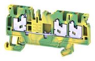 TERMINAL BLOCK, DIN RAIL, 3POS, 14AWG