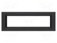 Frontal bezel; Dim: 76x27mm; 60x14.8mm; ABS; Colour: black DISPLAY VISIONS