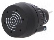 Signaller: sound; 22mm; OptoHiT; -40÷55°C; Ø22.3mm; IP65; 24VDC EAO