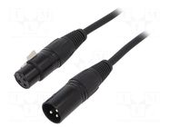 Cable; male-female; 1m; PIN: 3 CLIFF