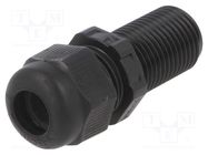 Cable gland; with long thread; M16; 1.5; IP68; polyamide; black OBO BETTERMANN