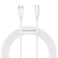 Baseus Superior cable USB - USB TypeC 66 W 6A 2 m White (CATYS-A02), Baseus