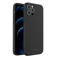 Wozinsky Color Case silicone flexible durable cover iPhone 12 Pro black, Wozinsky