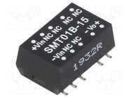 Converter: DC/DC; 1W; Uin: 18÷36V; Uout: 15VDC; Iout: 6.7÷67mA; SMT MEAN WELL