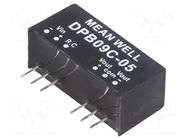 Converter: DC/DC; 9W; Uin: 36÷75VDC; Uout: 5VDC; Uout2: -5VDC; SIP8 MEAN WELL