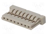 Plug; wire-board; female; DF14; 1.25mm; PIN: 8; w/o contacts HIROSE